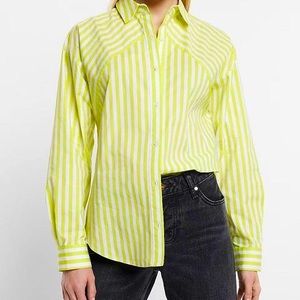 Express Striped Boyfriend Portofino Shirt
